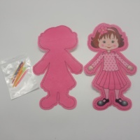 Jouet en peluche personnalisable pour bébé poupée en tissu fait à la main avec aiguille en plastique style dessin animé doux pour filles avec musique
