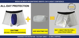 Caleçon absorbant réutilisable pour <span class=keywords><strong>homme</strong></span> Hygieia Private Label, 150 ml, pour l'incontinence nocturne, sous-vêtement lavable OEM pour le contrôle de la vessie masculine - Product Image 4