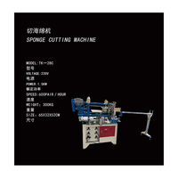 Machine de découpe d'éponges, équipement d'épaulettes, facture de vente directe en usine