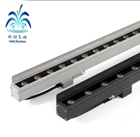 Luz LED de pared de 24 V, luz lineal impermeable para exteriores para edificios de villas, contorno de señalización