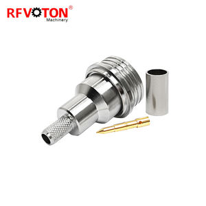 Заводской QN штекер Macho обжимной LMR200 Lmr195 Rg58 Rg223 Rg142 латунный кабель Rf коаксиальный разъем QMA конвертер Connecteur - Product Image 5