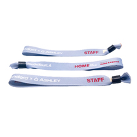 Bracelet personnalisé pas cher en gros, imprimé par sublimation, pour festival, à usage unique, réglable, souple, en polyester tissé, pour l'entrée.