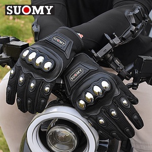 Gants de moto Suomy pour hommes, gants de course de <span class=keywords><strong>motocross</strong></span> d'été, gants de protection respirants pour motocyclistes, compatibles avec les écrans tactiles - Product Image 4