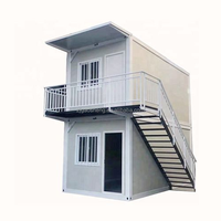 Casa contenedor modular de estructura de acero portátil para oficina en casa o apartamento de tienda