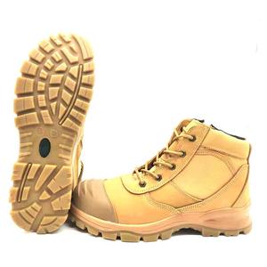 Bottes de travail de sécurité personnalisées S3 Standard Grade a <span class=keywords><strong>Nubuck</strong></span> Full Grain en cuir PU & Semelle extérieure en caoutchouc TPU Gum Toe No slip - Product Image 3