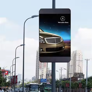 Poste de luz de calle municipal Rodeside, pantalla Led de doble cara, publicidad, señal de mensaje Led, pantalla de cartelera, fábrica al por mayor - Product Image 1