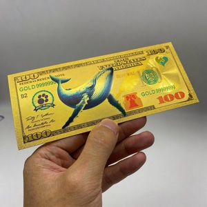 Nuevo Diseño de Billetes de Ocho Animales con Lámina de Oro, Billetes Conmemorativos Bañados en Oro de 24K, Juego de Monedas de Lámina de Oro, Colección Conmemorativa - Product Image 6