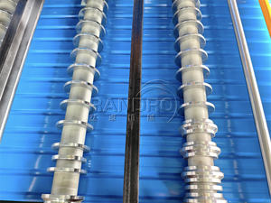 RANDRO 필리핀 싱글 스킨 미니 리브 루핑 시트 차가운 지붕 롤 성형 기계 금속 지붕 패널 만들기 기계 - Product Image 5