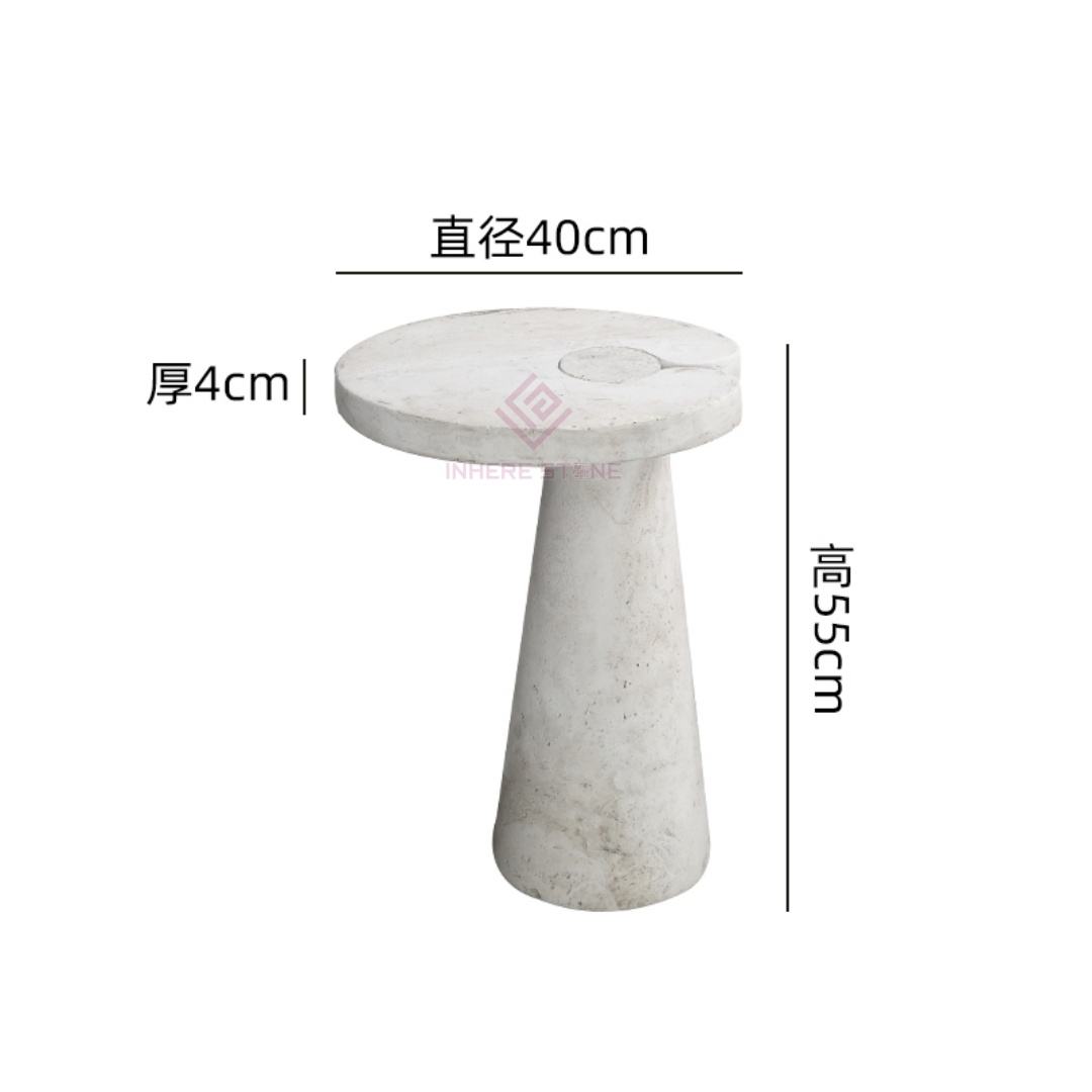 Travertin de Wihte, 40 * H55cm