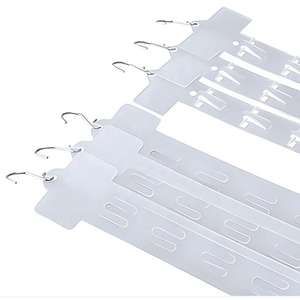 Support de présentation en plastique transparent blanc personnalisé moderne pour la vente en gros, écologique, facile à installer, pour supermarché - Product Image 1