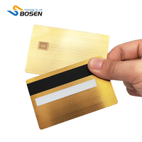 Carte de crédit vierge en acier inoxydable 4428 4442 avec bande magnétique, carte de débit de luxe personnalisée pour banque, cadeau ou adhésion