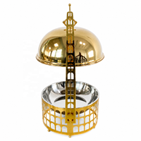Moderner Luxus 8L Gold Edelstahl Benzinbetriebener Buffet-Server für Catering Hotels Restaurants Hochzeiten