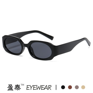Yingtai Eyewear Oval Sunglasses PC <b>Frame</b> UV400 Unisex Street Style - Product Image 2