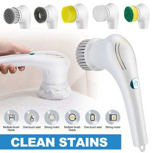 Brosse de nettoyage électrique pliable à une main alimentée par USB 5-en-1 pour nettoyeur rotatif pour la maison et la cuisine, couleurs variées - Product Image 5