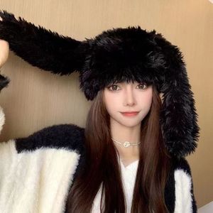 Vente en gros de chapeaux en fourrure de lapin Vente mignonne chaude feutre de fourrure avec longue oreille Joyeuses Pâques Chapeau de fête de lapin <span class=keywords><strong>Photo</strong></span> Props Chapeaux d'hiver pour femmes - Product Image 2