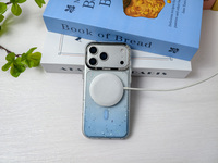 Étui de luxe magnétique pour iPhone 17 Pro Max, dos dégradé avec motif étoile scintillante, coque de protection antichoc ultra-fine de 20 mm