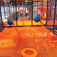 Aire de jeux suspendue en nid d'abeille pour intérieur, équipement de trampoline commercial pour parcs de loisirs familiaux