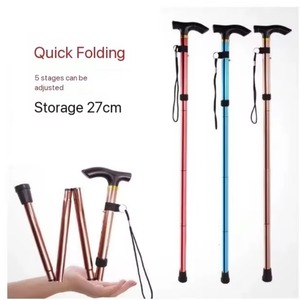 New 3-in-1 Functional Folding Walker Portable Elderly Walking Aid Adjustable Lightweight Aluminum Rollator Comfortable Walker - Product Image 4