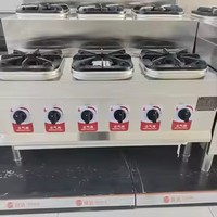 Cuisinière professionnelle autonome à 6 brûleurs au GPL/gaz naturel, directement de l'usine, pour restaurants et hôtels