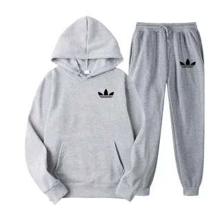 Nuova Tuta Sportiva da Uomo Stampata Casual per Jogging all'Aperto, Set <span class=keywords><strong>con</strong></span> <span class=keywords><strong>Cappuccio</strong></span> in Pile di Lusso 100% Nylon, Felpa <span class=keywords><strong>con</strong></span> <span class=keywords><strong>Cappuccio</strong></span> + Pantaloni - Product Image 4