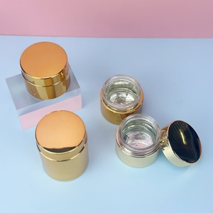 Luxury Electroplated Gold Glossy Glass Jar 50g Cosmetic <b>Container</b> Lip Balm Body Butter Eye Face Cream Empty Packaging Cream Jar - Product Image 6