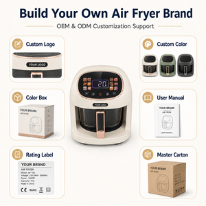 Friteuse à air 5L, petite friteuse à air électrique 1200W 220-240V 80-200°C 0-60 min, four de comptoir familial pour cuisine KA46001 - Product Image 3