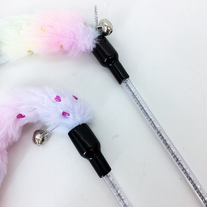 Büyük gözler ile yeni interaktif peluş kedi oyuncak tırtıl PVC ve Metal Anti-scratch ve Bite dayanıklı Teaser kedi - Product Image 4