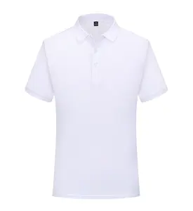 100%cotton 3D Printed Heavy Weight Solid Color Uniform Golf Polo Shirt For Men Men's Polo Shirts Men's Shirts Polo
