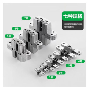 Bisagra para Muebles de Acero Inoxidable de 2 mm, Bisagra Oculta Empotrada en Forma de Cruz para Puertas de Gabinetes - Product Image 1