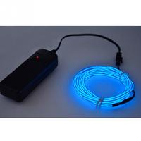 Alimenté par batterie 10M bricolage Flexible néon EL fil lueur corde bande câble guirlandes lumineuses pour fête danse voiture décoration
