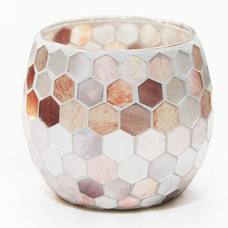 Home decor Hand made recycled glass jar empty luxury candle jars