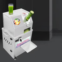 Industriële suikerrietpers van roestvrij staal, compacte zakelijke suikerrietpersmachine voor fruit, groenten en dranken.