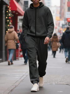 Conjuntos Deportivos Personalizados con Logotipo del Fabricante, Ropa Deportiva, Ropa de Entrenamiento, Chándal Cómodo para Hombre, Trajes Deportivos para Hombre - Product Image 5