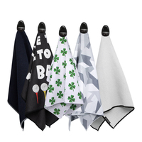 Nouvelle Arrivée Serviettes de Golf au Design Amusant Serviette de Golf de Marque de Luxe Ultra Douce en Microfibre Gaufrée Serviette de Caddy de Golf