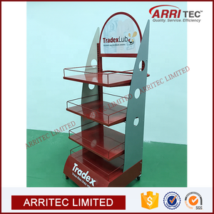 Estante de exhibición de aceite de motor y combustible de motor de metal al por mayor estante de aceite lubricante estante de exhibición de embalaje de cartón estantes de exhibición Premium - Product Image 3