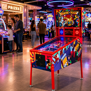 Machine de flipper virtuelle commerciale à écran triple de 32 pouces, armoire de flipper numérique avec 66 jeux, prix d'usine en gros - Product Image 1