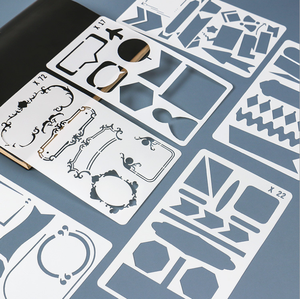 Nuevo Paquete de 100 piezas de plantilla de plástico de diferentes estilos para manualidades y suministros de Arte de dibujo - Product Image 4