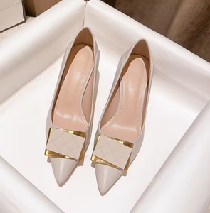 Nouvelles escarpins pointus pour femmes, printemps-automne, sexy, style française, talons hauts - Product Image 2