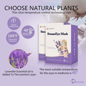 HODAF-mascarilla facial desechable con autocalentamiento para ojos, máscara de vapor para el cuidado de los ojos, sin fragancia, para turismo - Product Image 3