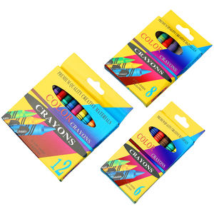 蜡笔套装24色定制包装无毒蜡笔完美儿童学校文具用品批发儿童蜡笔套装 - Product Image 3