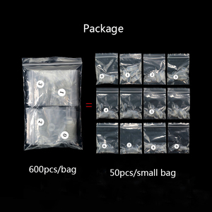 Lq61 600 pcs/bag Square Full Cover Nail Tips Prensa en las <span class=keywords><strong>uñas</strong></span> - Product Image 6