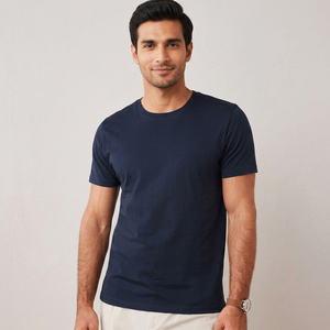 Camisetas Personalizadas al por Mayor para Hombre, Camisetas con Logotipo Bordado e Impreso, Camisetas 100% Algodón, Diseño de Logotipo Liso - Product Image 1