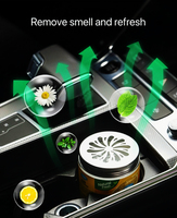 Diffuseur de parfum de luxe pour voiture, type gelée, désodorisant en bouteille plastique, éliminateur d'odeurs, sans électricité requise