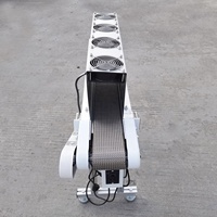 China Gemotoriseerde Voedselkoelventilator Hoge Temperatuur Gaasband Roestvrijstalen Transportband Voor Voedselwinkel Kettingband Transportband