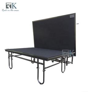 Scène mobile pour banquets, simple, réglable, 41 cm/61 cm, scène pliante en acier - Product Image 1