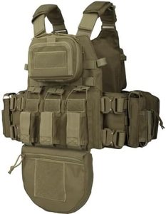 Gilet tactique porte-plaques avec poches externes pour plaques rigides à accès facile - Product Image 3
