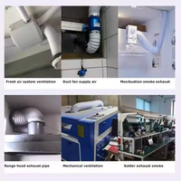 Chine Fournisseur PVC Tuyau en spirale Tube multiple Feuille d'aluminium Conduits d'air flexibles Système de gaz de soudage industriel Pièces de CVC