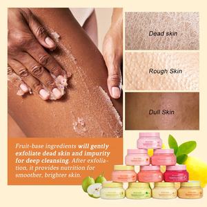 Gommage corporel au sucre à la vitamine C anti-rides et éclaircissant, 8,8 oz, marque privée, pour nettoyer, hydrater, adoucir et lisser la kératine - Product Image 5