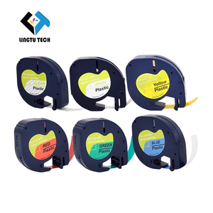 Cinta de Etiquetas de Plástico PET+ABS Compatible con <span class=keywords><strong>Dymo</strong></span> <span class=keywords><strong>LetraTag</strong></span>, 12 mm x 4 m, para Impresoras <span class=keywords><strong>DYMO</strong></span> LT-100T, Resistente al Agua, al Aceite y a los Arañazos - Product Image 1