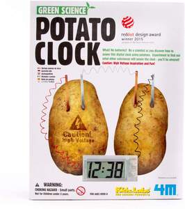 Gelsonlab Horloge à pommes de terre HSTM-006 DIY STEM Jouets <span class=keywords><strong>Cadeau</strong></span> éducatif pour les enfants en science <span class=keywords><strong>Chimie</strong></span> Ingénierie <span class=keywords><strong>Physique</strong></span> Laboratoire vert - Product Image 3